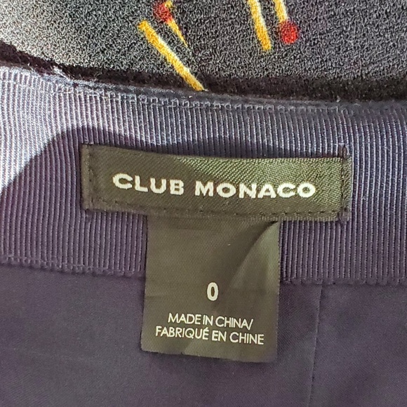 Club Monaco Navy Blue Midi Skirt - Picture 3 of 4